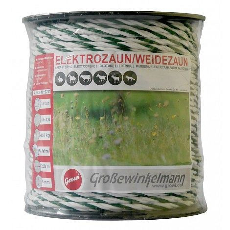 Growi CraftLine touw 200 m rol, 6 mm, 6 RVS geleiders, 10022210