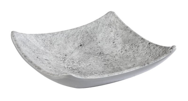 APS schaal -ELEMENT-, 10,5 x 10,5 cm, hoogte: 3 cm, melamine, kleur: betonlook, 0,04 liter, verpakking van 12, 84821