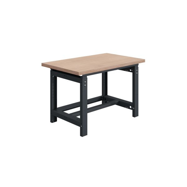 SOFAME SI werkbank, mechanisch in hoogte verstelbaar, B 1200 x D 750 x H 764 tot 1044 mm, multiplex werkblad 24 mm, antracietgrijs RAL 7016, W010010081GA