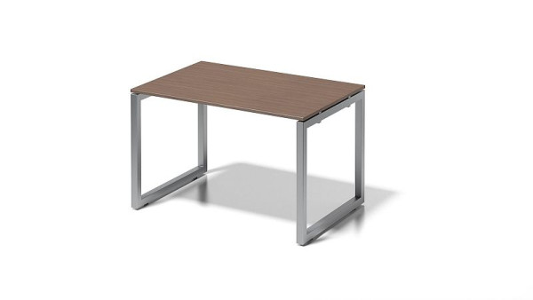 Bisley Cito bureau, 730 mm vaste hoogte O-frame, H 19 x B 1200 x D 800 mm, walnoot/zilver, DOF1208WN355