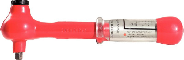 KS Tools 1/2" mini-momentsleutel met beschermende isolatie en omschakelbare ratelkop, 5-25Nm, 117.1185