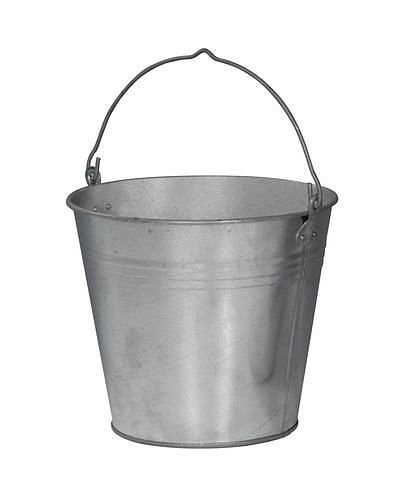 DENIOS Eimer, verzinkt, 12 Liter, VE: 10 Stück, 181317, 4040136322207