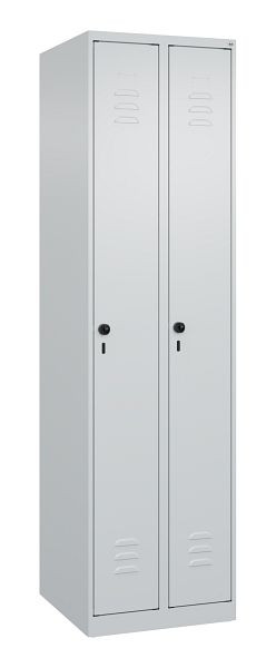 C+P luierkluis Classic PLUS, 2 vakken, 1850x500x500mm, 7035/7035, veiligheidsdraaigrendel, 080000-29 S10008