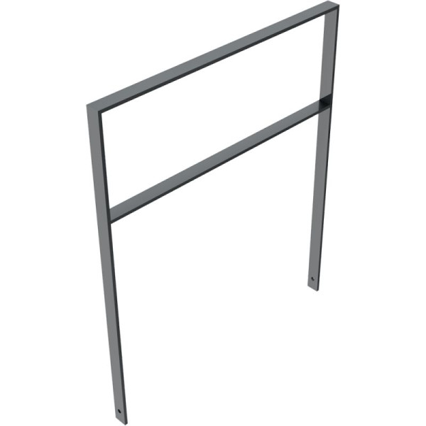 Stone HGS leunbeugel/barrière -Apelland- met dwarsbalk, 1000mm /gecoat DB 703, beugel: 50 x 12 mm, 451.100b