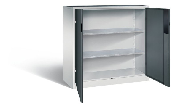C+P gereedschapskast Acurado, H1200xB1200xD500mm, kleur: lichtgrijs / antracietgrijs, verzonken handgreep, 8531-052 S10196