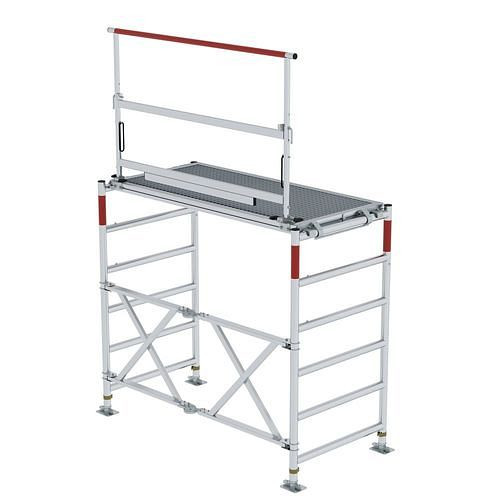 DENIOS reddings- en werkplatform van Alumnium, met opklapbaar frame, 305117