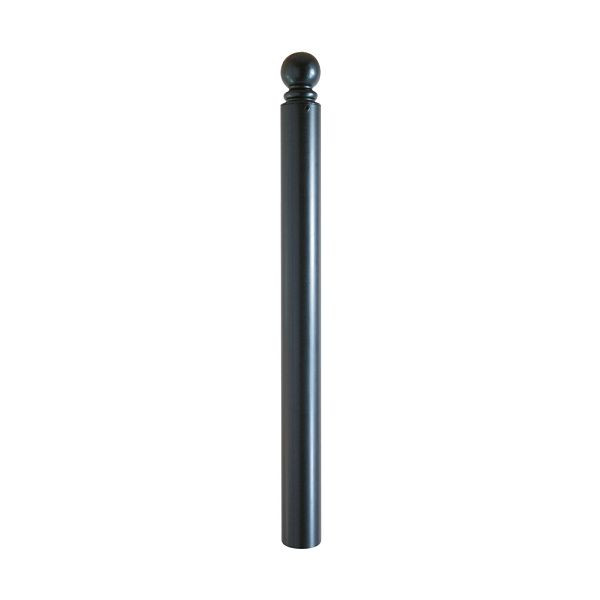 Schake-stijlpaal serie 485B Ø 82 mm, afneembaar, zelfvergrendelend slot inclusief vloerrozet, profielcilinderslot, 485ZB