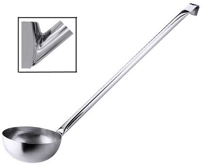 Contacto pollepel 24 cm met RVS handvat, 84/240