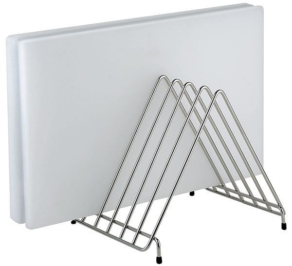 APS snijplankstandaard, 27 x 31 cm, hoogte: 28 cm, roestvrij staal, voor 6 snijplanken tot 25 mm, 88903