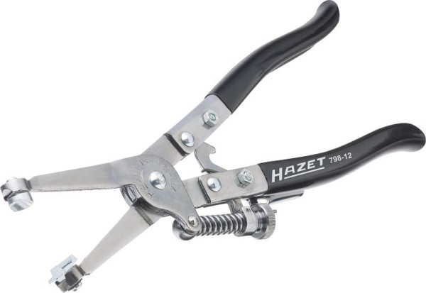 Hazet slangklemtang, vergrendeling, verstelbare bekopening, gedompelde handgrepen, afmetingen / lengte: 320 mm, 798-12
