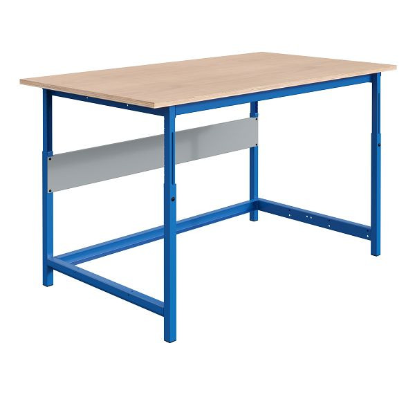 SOFAME PACKLOG paktafel, mechanisch in hoogte verstelbaar, B 1200 x D 750 x H 764 tot 1044 mm, multiplex werkblad 24 mm, lichtgrijs RAL 7035, W010020520GC