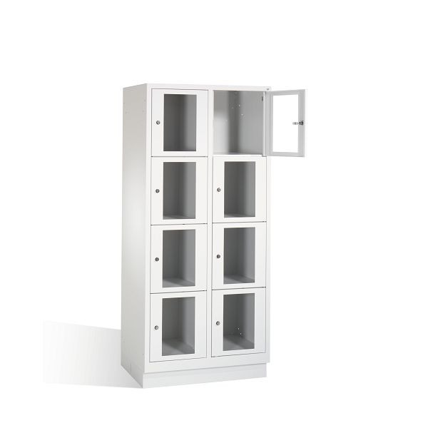 C+P lockerkast Classic, H1800xB810xD500mm, kleur: lichtgrijs, 8020A224 S10001