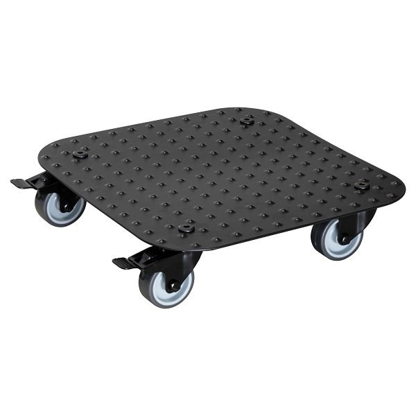 WAGNER Multi Roller GH7008 290x290mm, Alu, schwarz, Punktmuster 4 Apparaterollen, Raddurchmesser 50mm, soft, 2x Feststellbremse, Tragkraft 150kg, 20700801