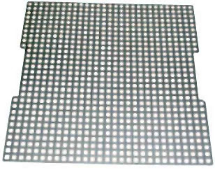 JUCHHEIM Lochblech für Labor-Brandschutzwanne, 450 x 450 mm, Edelstahl, 00311