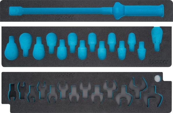 Hazet 2-componenten zachtschuim inleg, 2-componenten zachtschuim inleg leeg voor 6292-1 CT/28, 163-421L