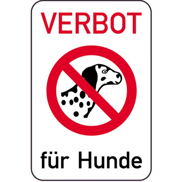 Stenen HGS hondenbord, BAN voor honden, 400 x 600 mm, 14882