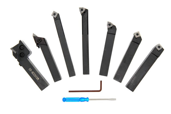 ELMAG draaigereedschapset voor wisselplaten, 7-delig, 16 x 16 mm, 88067