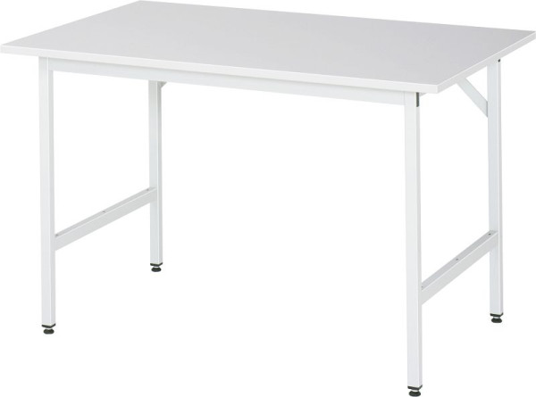 RAU Jerry serie werktafel (3030) - in hoogte verstelbaar, melamine plaat, 1250x800-850x800 mm, 06-500M80-12.12