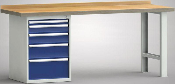 KLW professionele werkbank - 2000 x 700 x 845 mm L x D x H, WP515N-2000M45-E0805