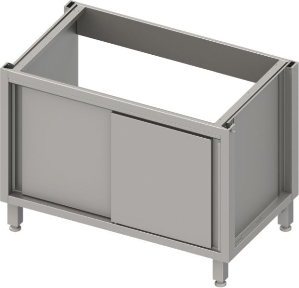 Stalgast RVS spoelbak kast versie 2.0, voor poten/sokkelframe, met schuifdeuren 1600x540x660 mm, BX16572