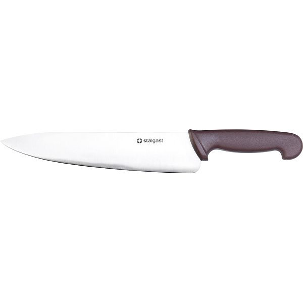 Stalgast-koksmes, HACCP, bruin handvat, roestvrijstalen lemmet 25 cm, MS0936250