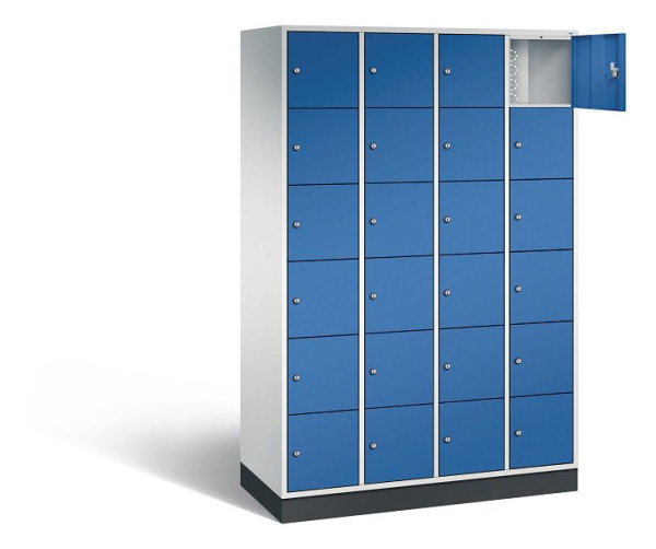 C+P lockerkast Intro, H1950xW1220xD490mm, kleur: lichtgrijs / gentiaanblauw, 8670-401 S10013