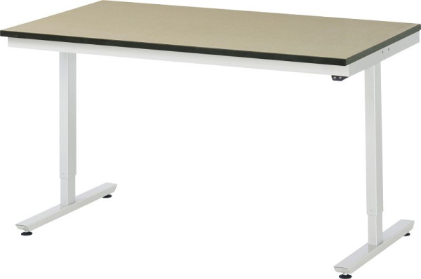 RAU werktafel serie adlatus 150 (elektrisch in hoogte verstelbaar), MDF werkblad, 1500x720-1120x800 mm, 08-AT-150-080-F