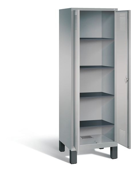 C+P washok Evolo, H1850xB610xD500mm, kleur: wit aluminium, 48212-20b S10100