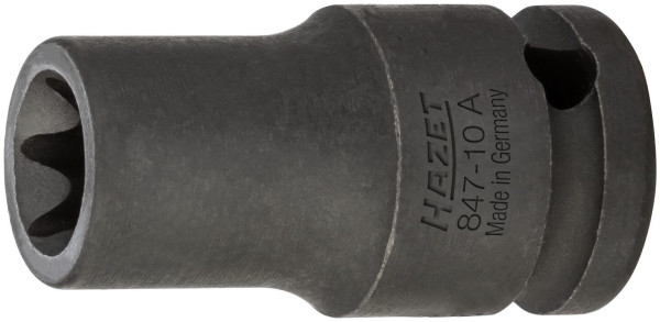 Hazet impact, machine schroevendraaierdop, TORX®, hol vierkant 6,3 mm (1/4 inch), buiten TORX® profiel, E8, 850S-E8