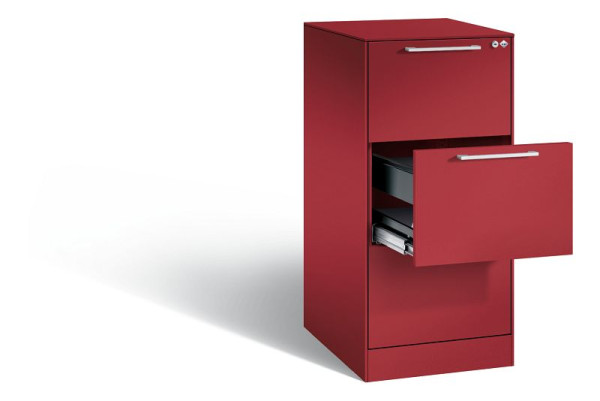 C+P hangarchiefkast Asisto, H1010xB440xD600mm, kleur: robijnrood, beugelgreep, 146245-311 S10089