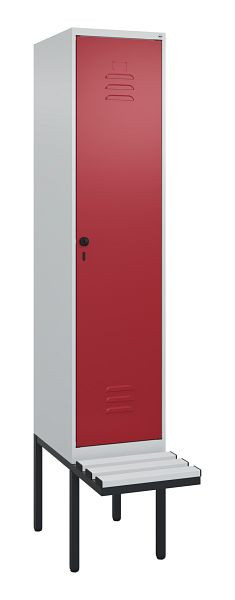 C+P Umkleidespind Classic PLUS, 2120x400x815mm, 7035/3003, Drehriegel, 0800407-12 S10031