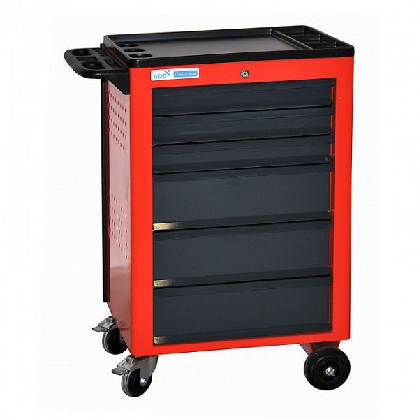 ADB werkplaatswagen "BASIC", afmetingen: 960 x 610 x 450 mm (HxBxD), carrosseriekleur: rood, RAL 3020, frontkleur: grijs, RAL 7016, 21001