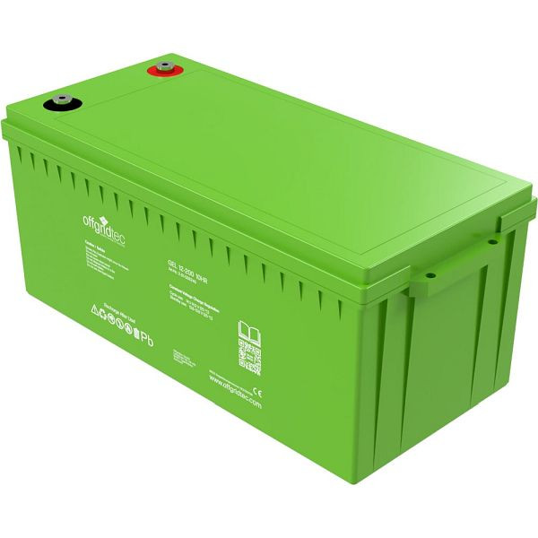 Offgridtec 200Ah C10 GEL accu 12V, tot 1800 cycli, 2-01-008240