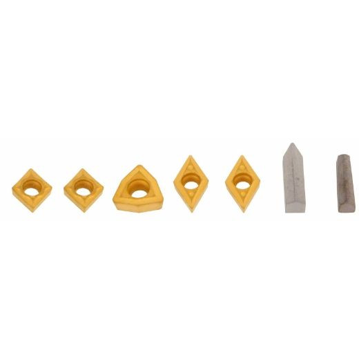ELMAG wisselplaatset 7-delig voor draaigereedschapset 12x12 mm, 88076