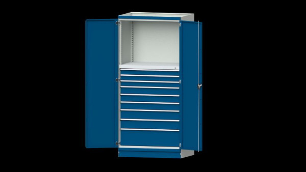 ANKE werkbanken basiskast modulair kastensysteem, serie 1060 V, model 4006, 1015 x 720 x 2200 mm, RAL 7035/5010, 631.275
