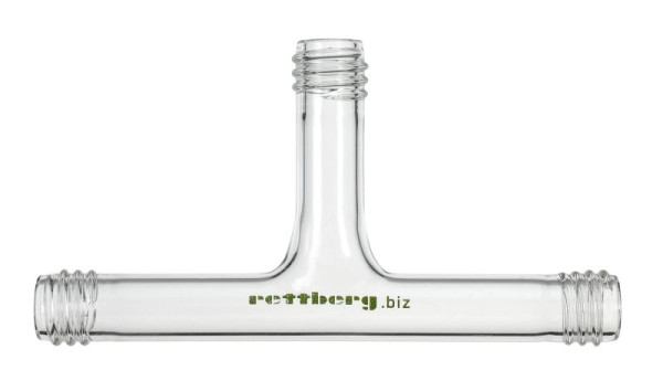 Rettberg bochtadapter 90°, schroefdraad GL 14, borosilicaatglas 3.3, 107000214