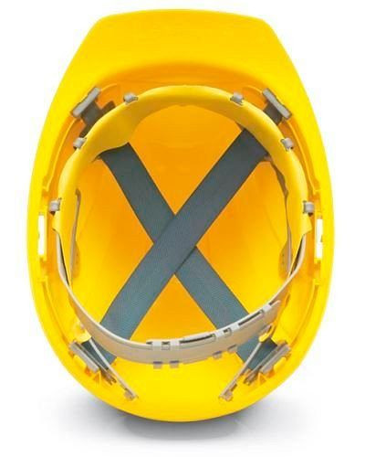 Schuberth bouwveiligheidshelm met 4-puntsgordel, volgens DIN-EN 397, geel, 116-353