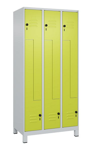 C+P Z-Spind Classic PLUS, C Z-Spind, Classic PLUS, Füße, 6 Abteile, 1950x900x500mm, 7035/0024, Drehriegel, 080013-306 S10010
