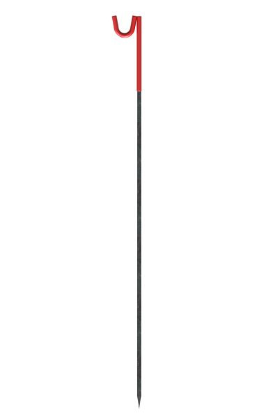 Schake kabelgeleidingsstang, van ongecoat rondstaal Ø 12 mm, lengte 1,20 m, met geïsoleerde kabelhouder, 301212E