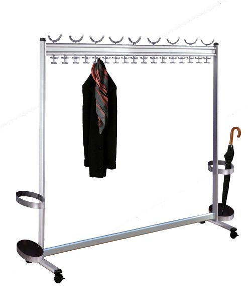 Kerkmann Multiline rijkast, B 1800 x D 400 x H 1700 mm, aluminium, 31675885