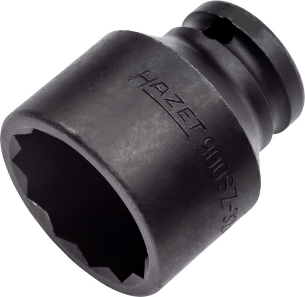 Hazet impact, machine schroevendraaierdop, dubbele zeskant, hol vierkant 12,5 mm, 32 mm, 900SZ-32