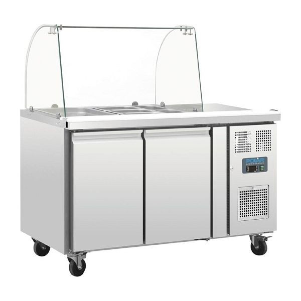 Polar 2-deurs saladette met beschermkap, CT393