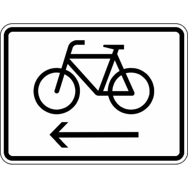 Steen HGS fietsers gebruiken fietspad links nr. 2201, 450x600mm /RA1/vlakke vorm 2mm, 2201-211
