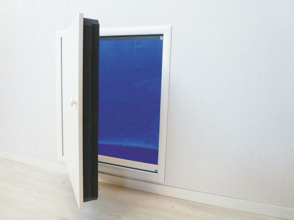 Wellhöfer kniehoge deur met hittebescherming 4D, muuropening 60 x 80, 441