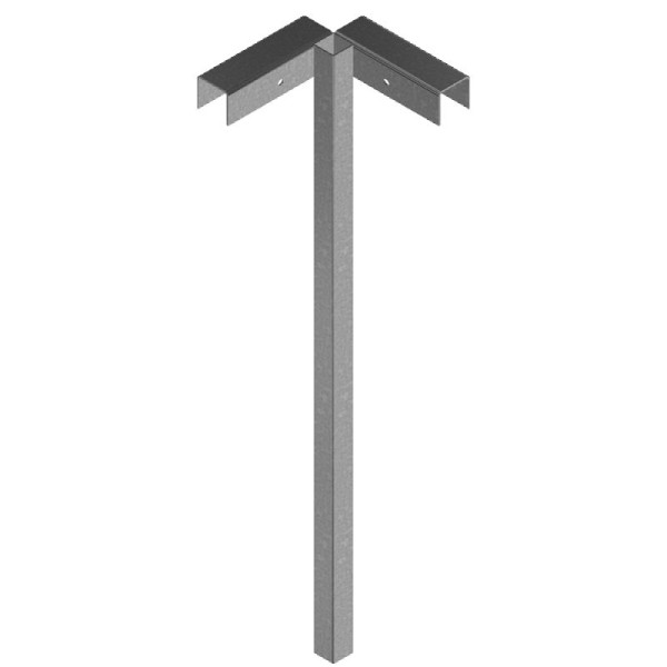 Stone HGS hoekbovendeel voor houten schutting, 1000 mm, 3b160-e2