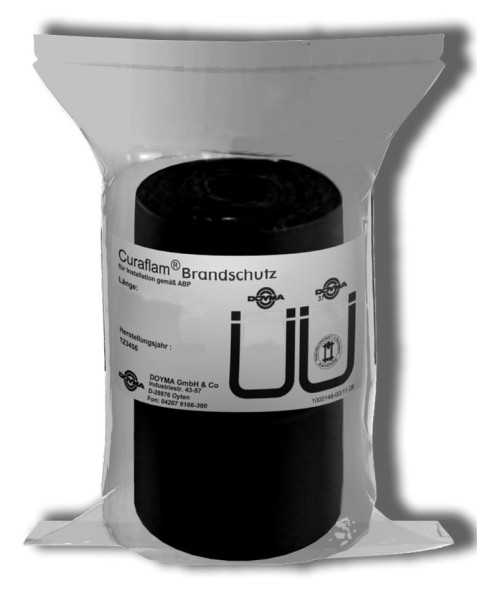 DOYMA Curaflam Rollit ISO Pro Pack incl. 4 brandbeveiligingsborden, tapelengte 2,5 m / breedte 125,0 mm, 334200250000