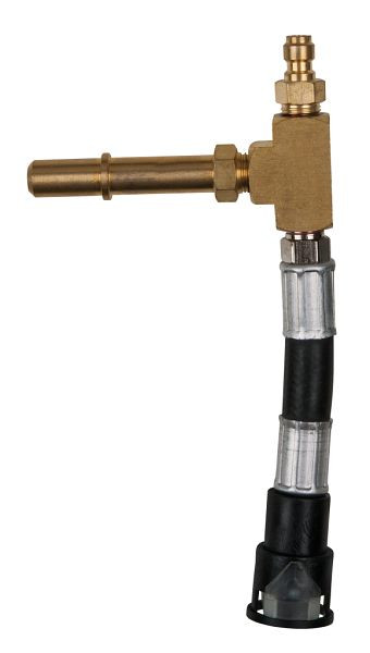 KS Tools manometeraansluitslang met 1/4" slangaansluiting inclusief overdrukventiel, transparante slang, 150.2366