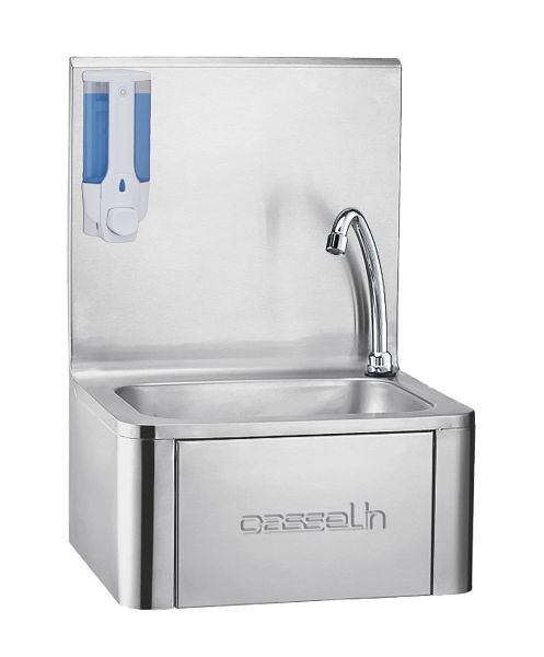 Casselin Knie-handwasbak met zeepdispenser, CLV1B