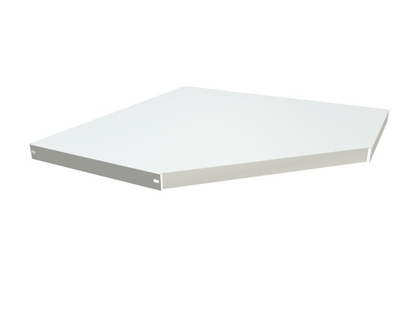 Kerkmann extra hoekplank M2, 700 x 700 x 40 mm, lichtgrijs, 51591011