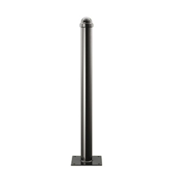 Stone HGS stijlpaal Ø 76 mm van aluminium, kogelkegel, voor pluggen (basisplaat 200x200mm), 13338-3